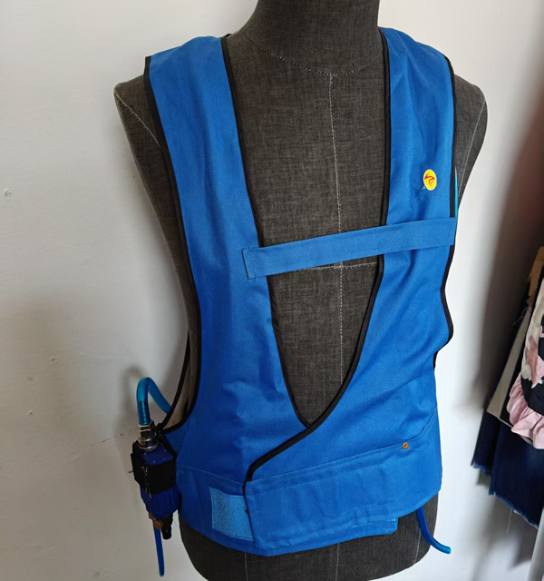 Senjoy Vortex Tube Cooling Vest med luftkompressor för metallurgi, smide, varv, svetsning, petroleumpanna, fabrik, sandblästring