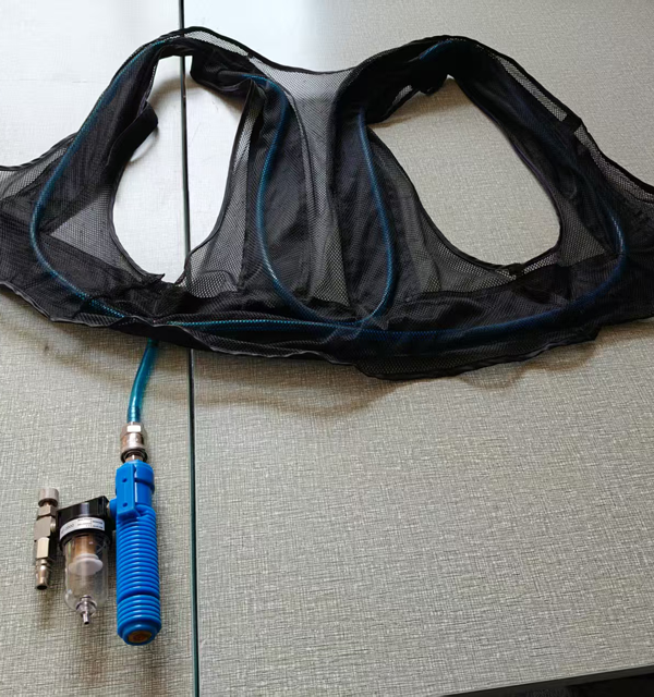 Senjoy Vortex Tube Cooling Vest med luftkompressor för metallurgi, smide, varv, svetsning, petroleumpanna, fabrik, sandblästring